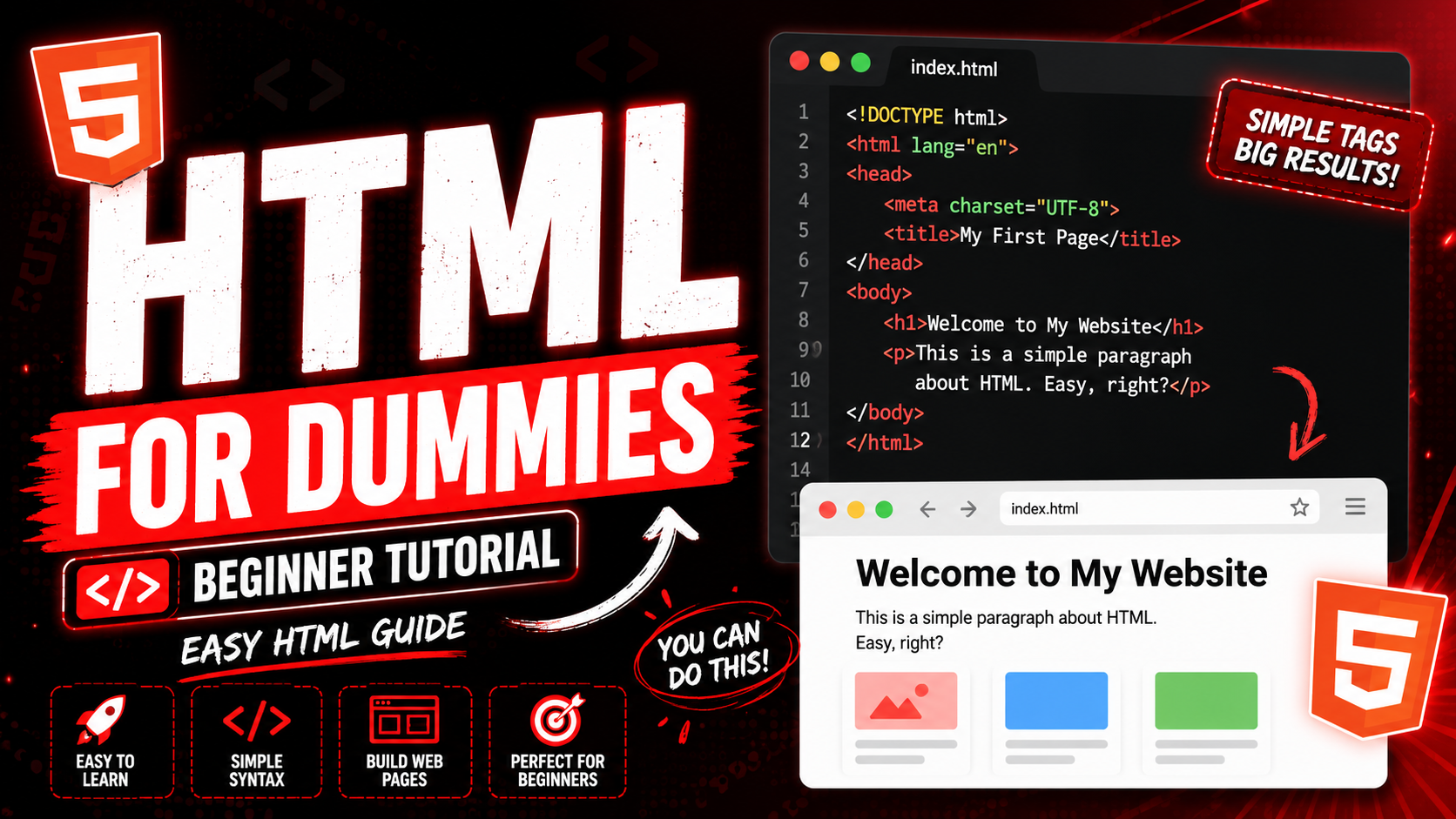 Responsive HTML Grid System tutorial thumbnail